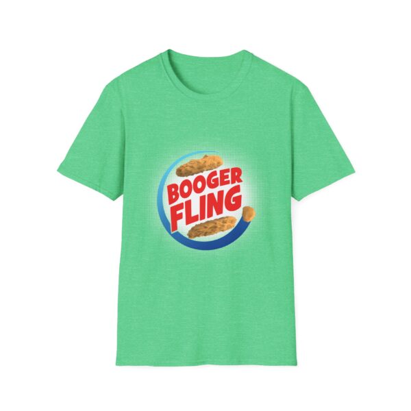 booger fling softstyle t-shirt