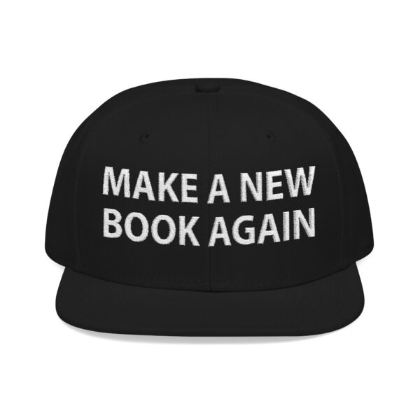 make a new book again - snapback embroidered hat