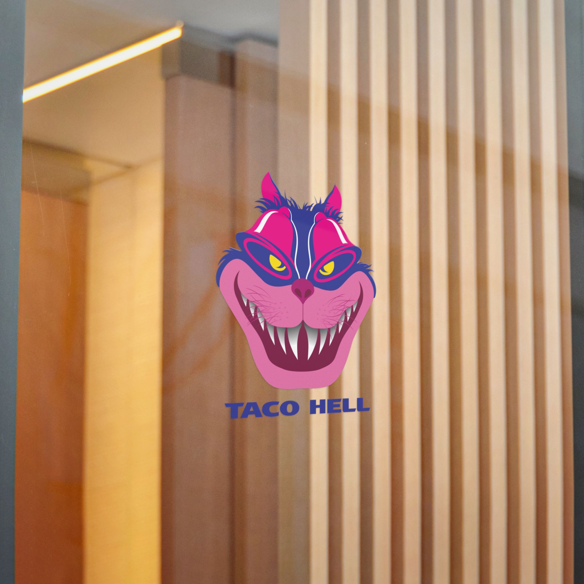 Taco Hell Direct to Film Transparent Stickers - Image 8