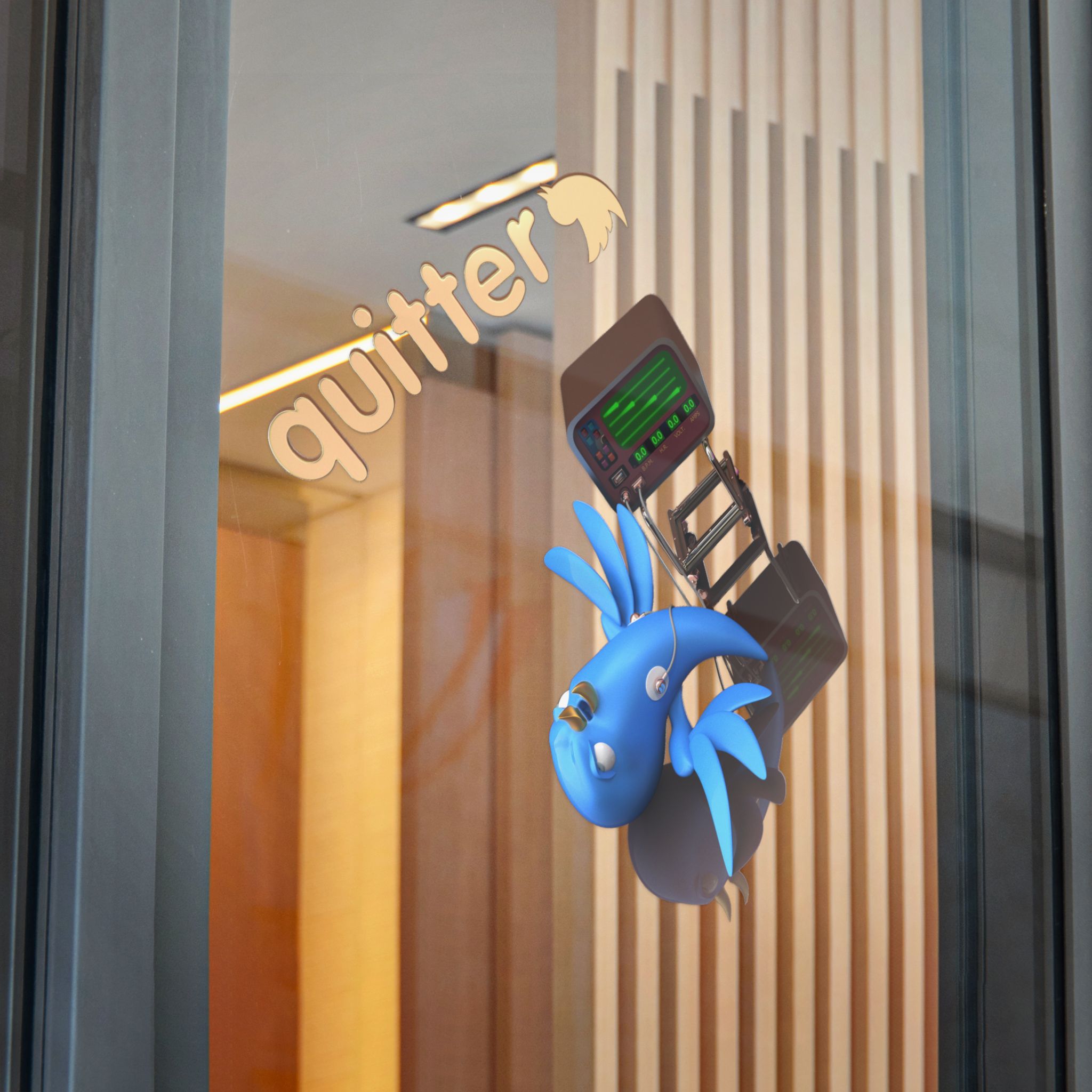 Quitter Direct to Film Transparent Stickers - Image 1