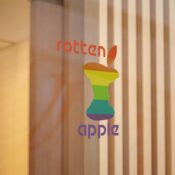 Rotten Apple Direct to Film Transparent Stickers - Thumbnail Image 3