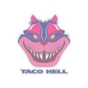 Taco Hell Transparent Cut-Out Stickers - Thumbnail Image 10