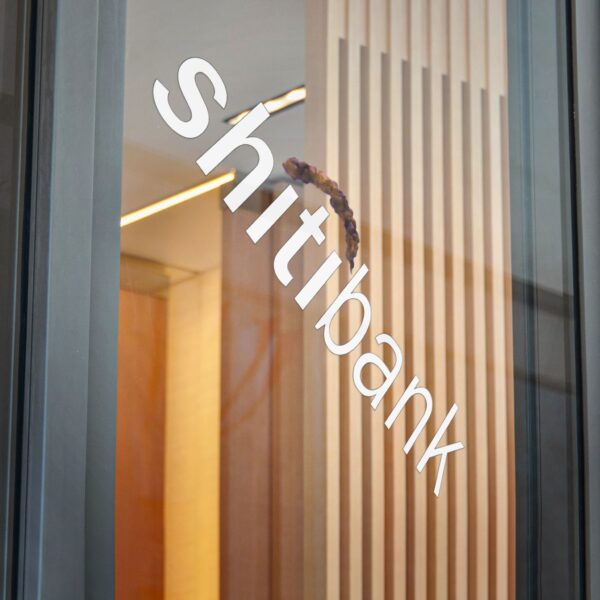 Shitibank Direct to Film Transparent Stickers