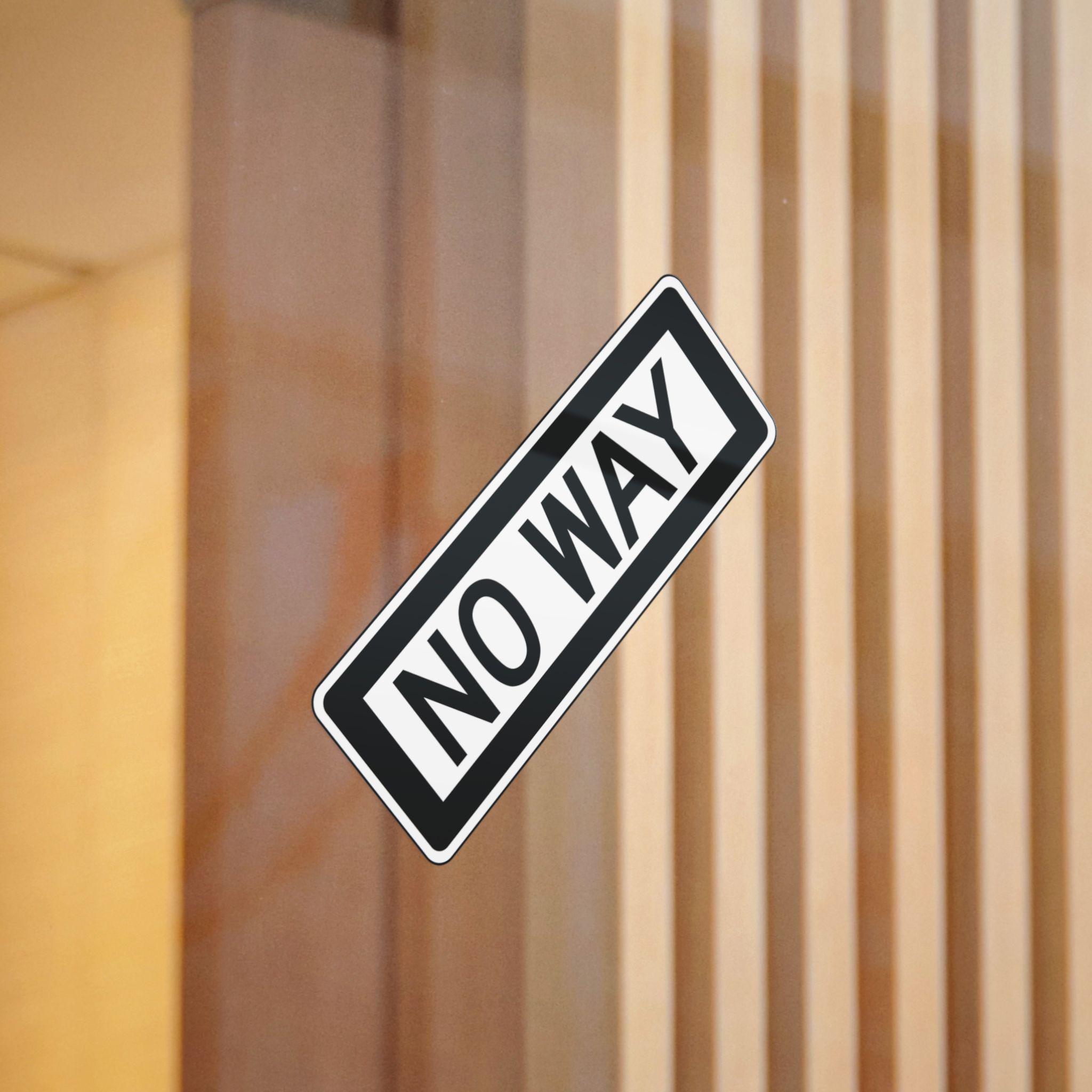 No Way Direct to Film Transparent Stickers - Image 4