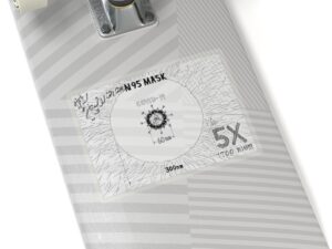 The Hole on an N95 Mask is 5X Too Big!!! Transparent Cut-Out Stickers