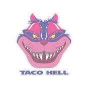 Taco Hell Transparent Cut-Out Stickers - Thumbnail Image 2