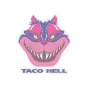Taco Hell Transparent Cut-Out Stickers - Thumbnail Image 7