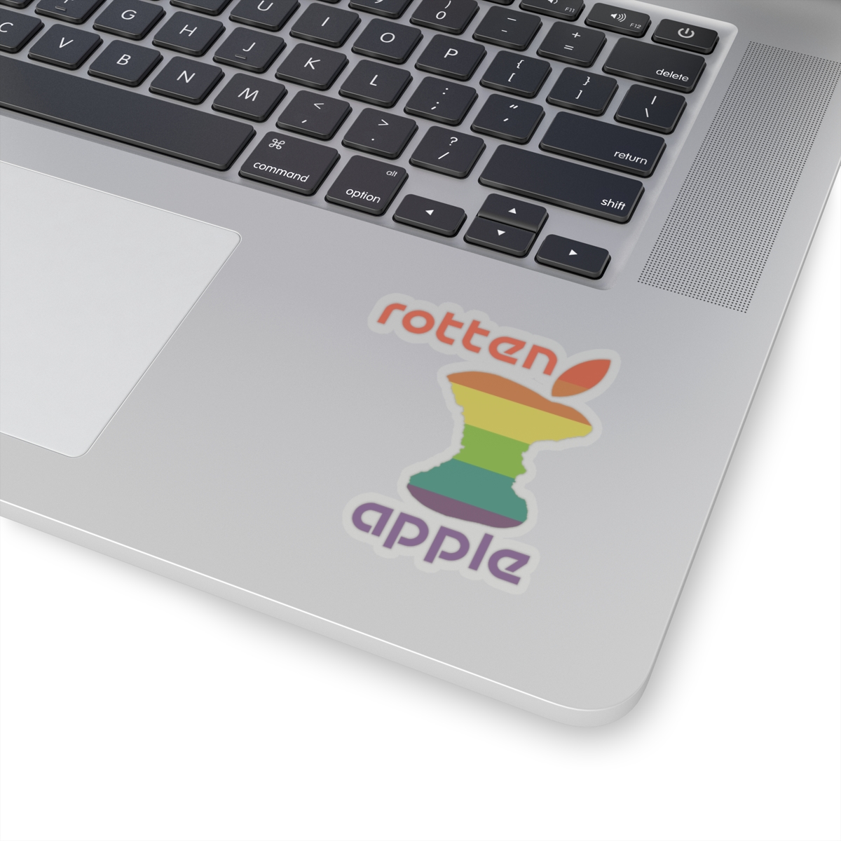 Rotten Apple Transparent Cut-Out Stickers - Image 8