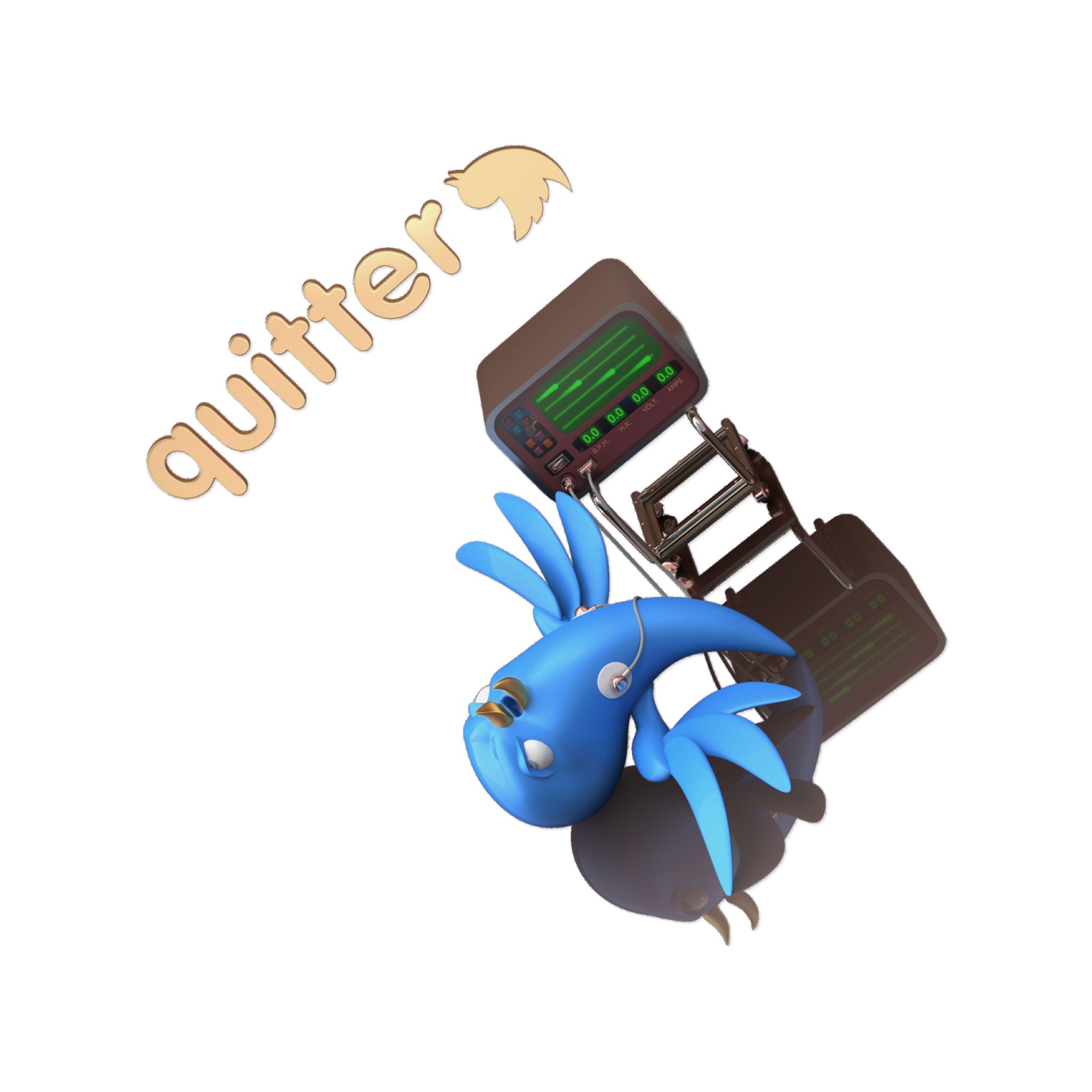 Quitter Direct to Film Transparent Stickers - Image 7