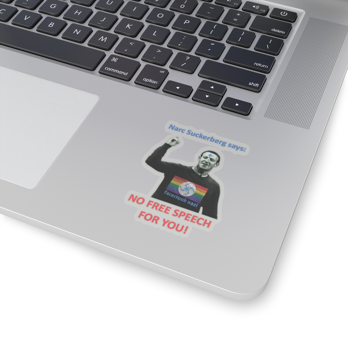 Narc Suckerberg Transparent Cut-Out Stickers - Image 8