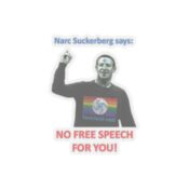 Narc Suckerberg Transparent Cut-Out Stickers - Thumbnail Image 4