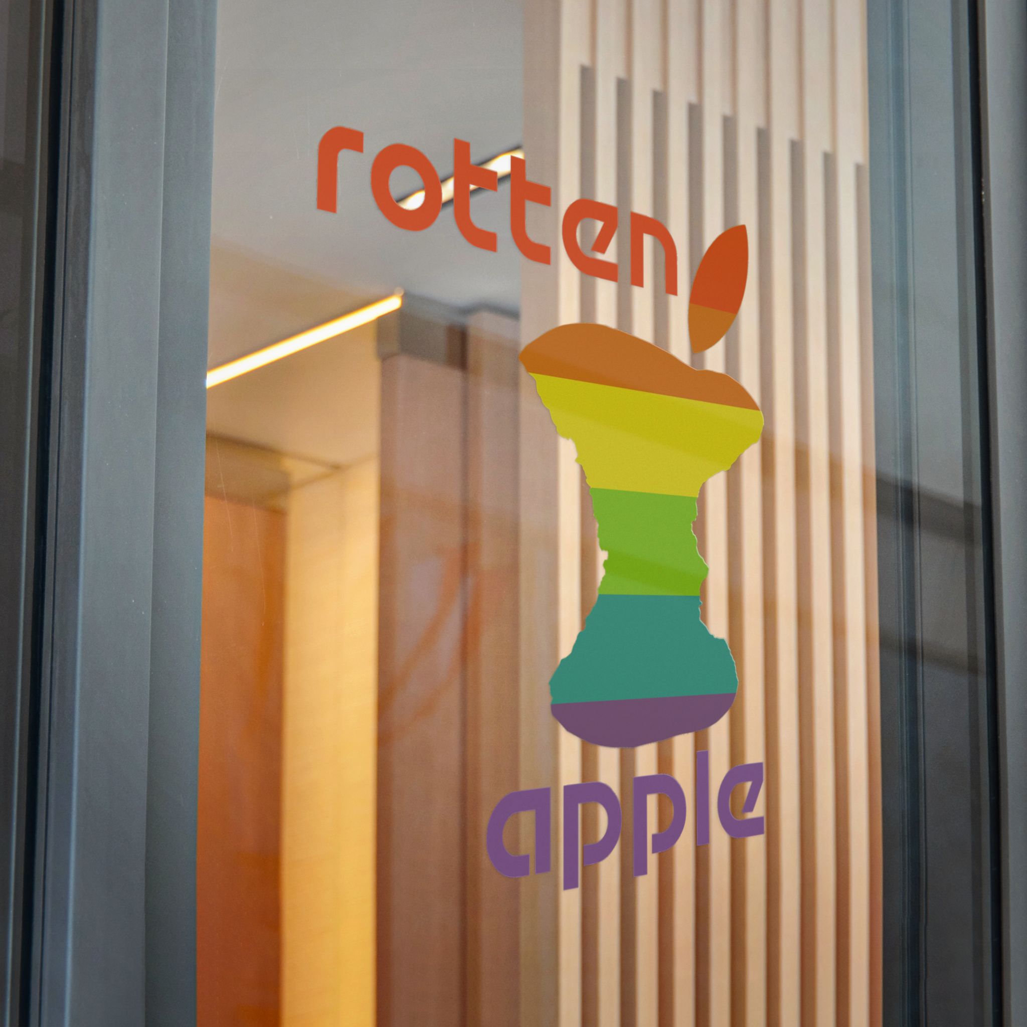 Rotten Apple Direct to Film Transparent Stickers - Image 1
