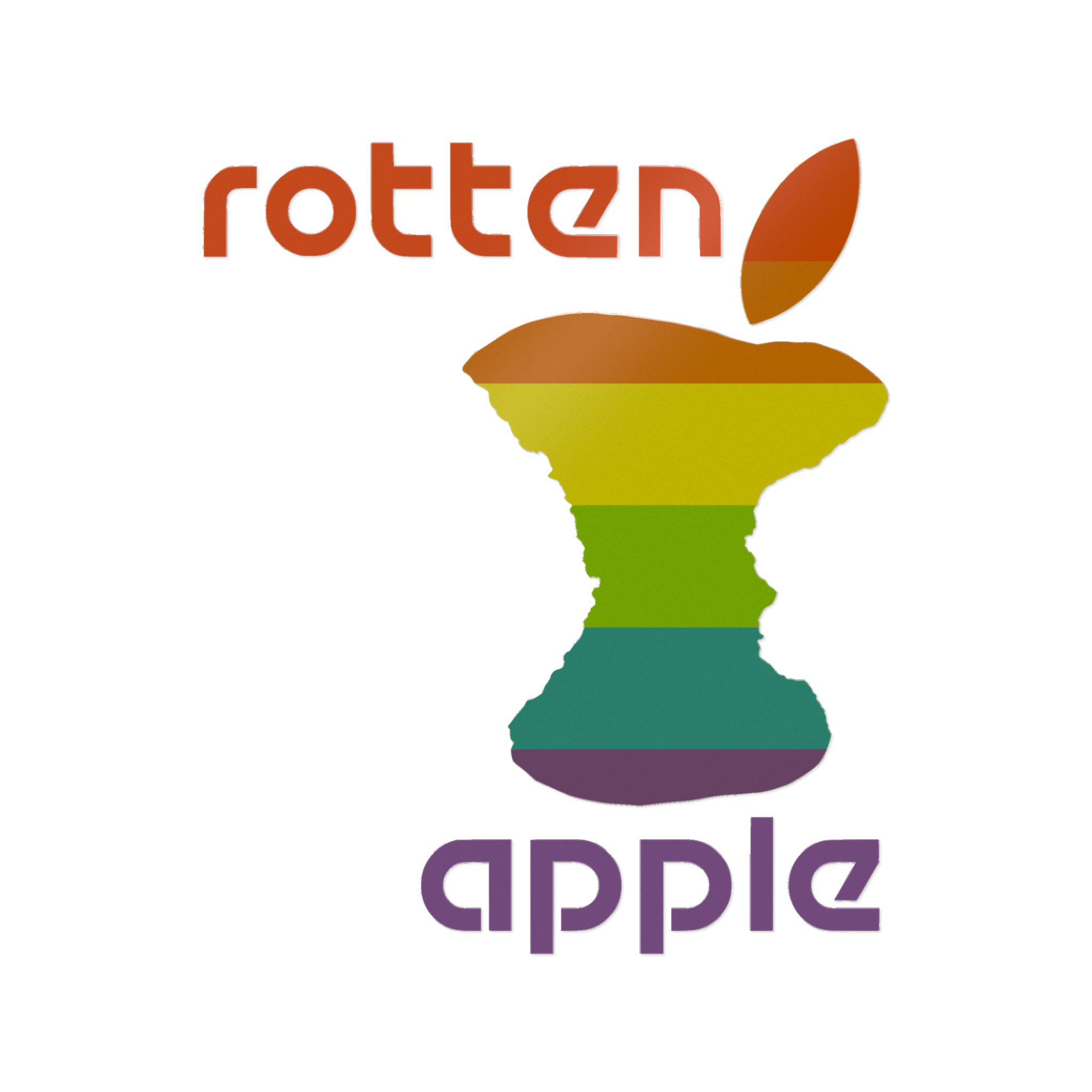 Rotten Apple Direct to Film Transparent Stickers - Image 2
