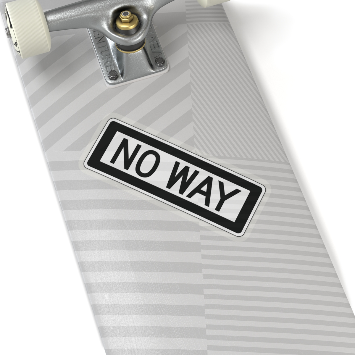 No Way Transparent Cut-Out Stickers - Image 1