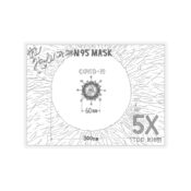 The Hole on an N95 Mask is 5X Too Big!!! Transparent Cut-Out Stickers - Thumbnail Image 2