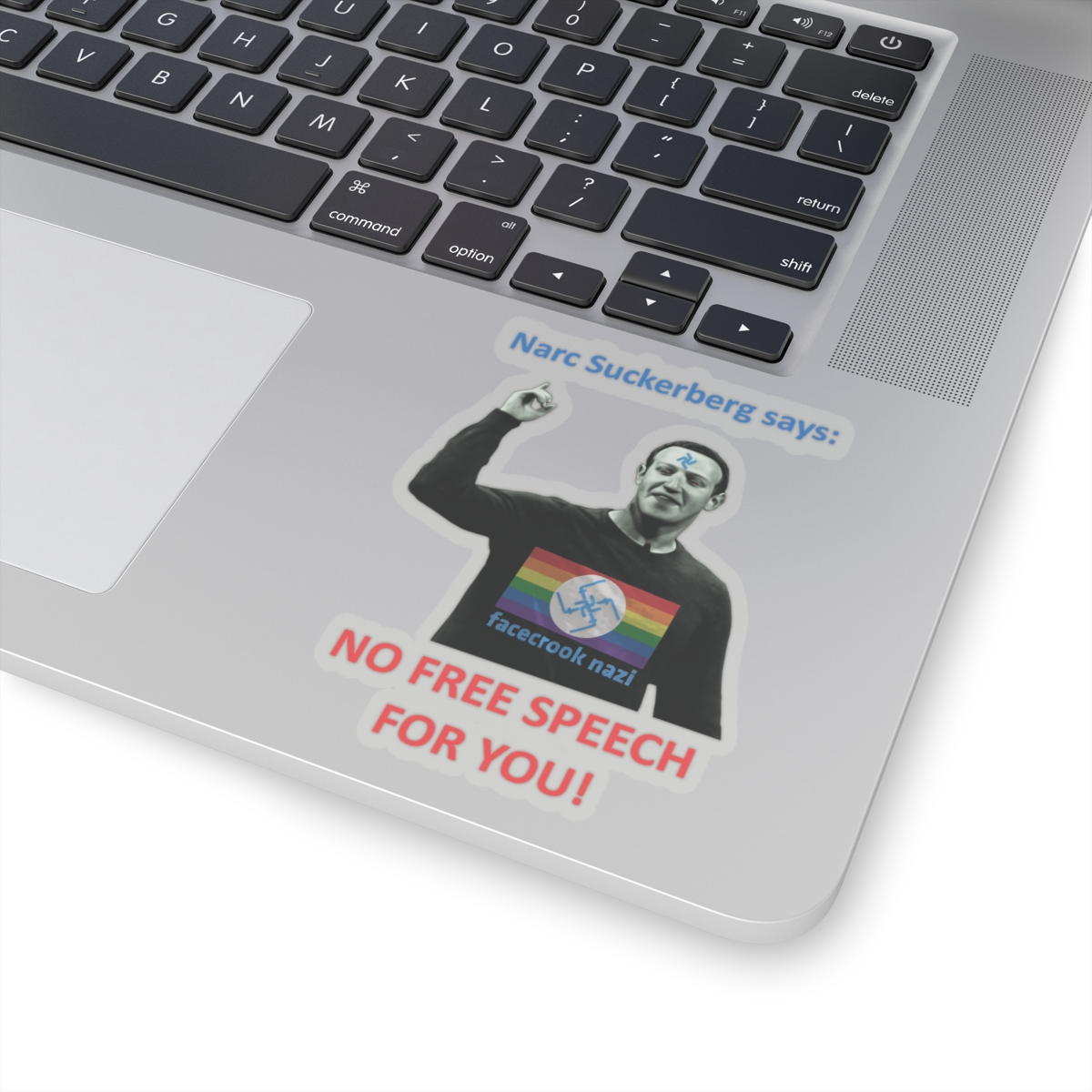 Narc Suckerberg Transparent Cut-Out Stickers - Image 11
