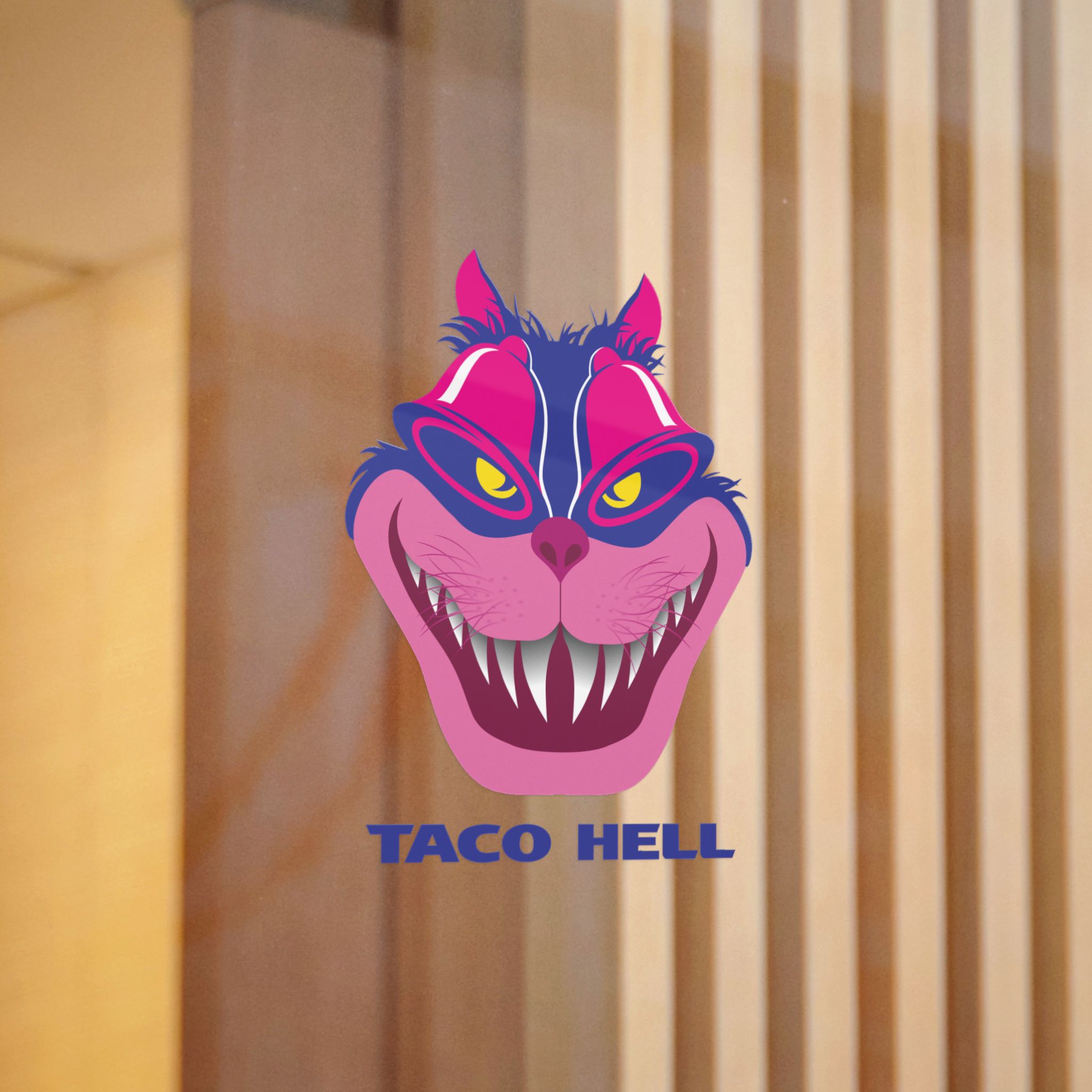 Taco Hell Direct to Film Transparent Stickers - Image 4