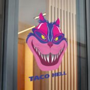 Taco Hell Direct to Film Transparent Stickers - Thumbnail Image 1