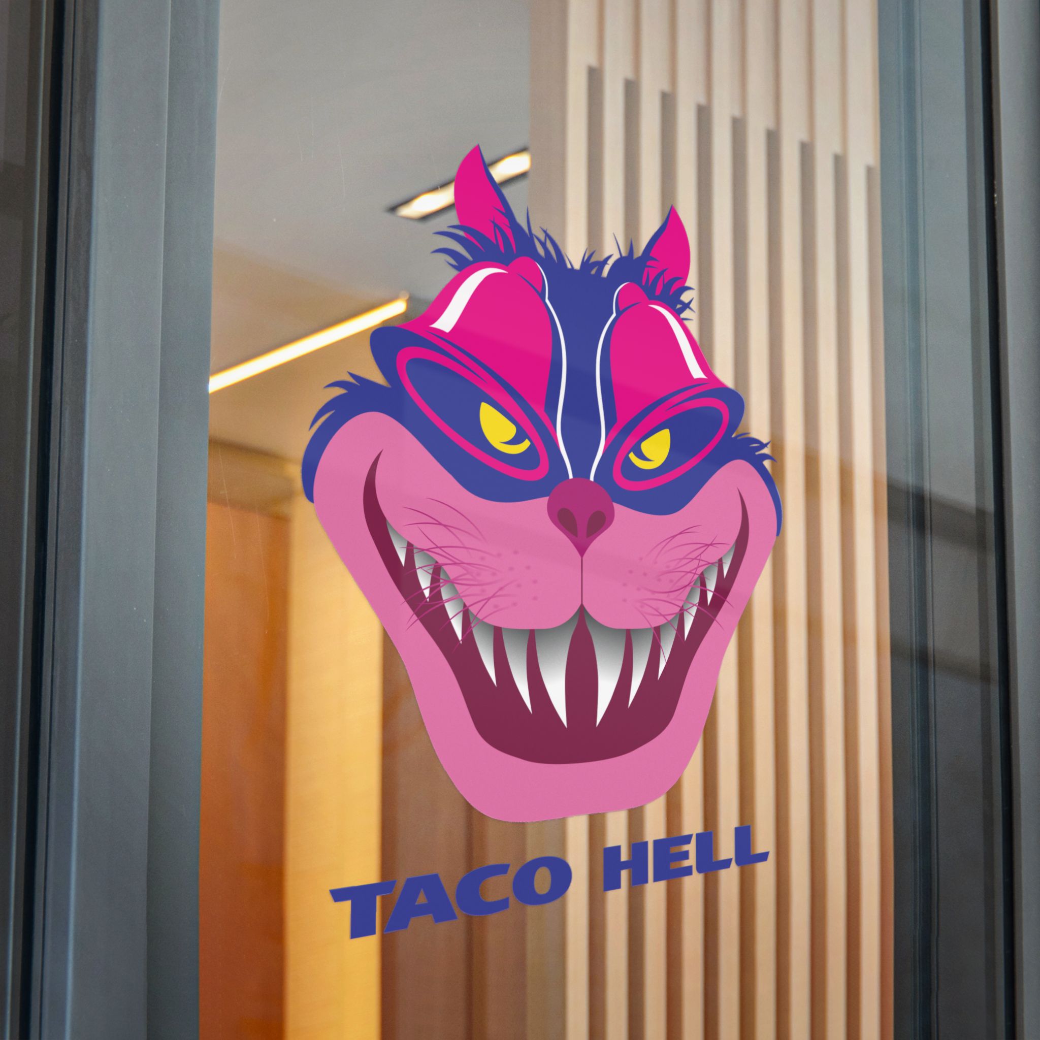 Taco Hell Direct to Film Transparent Stickers - Image 1