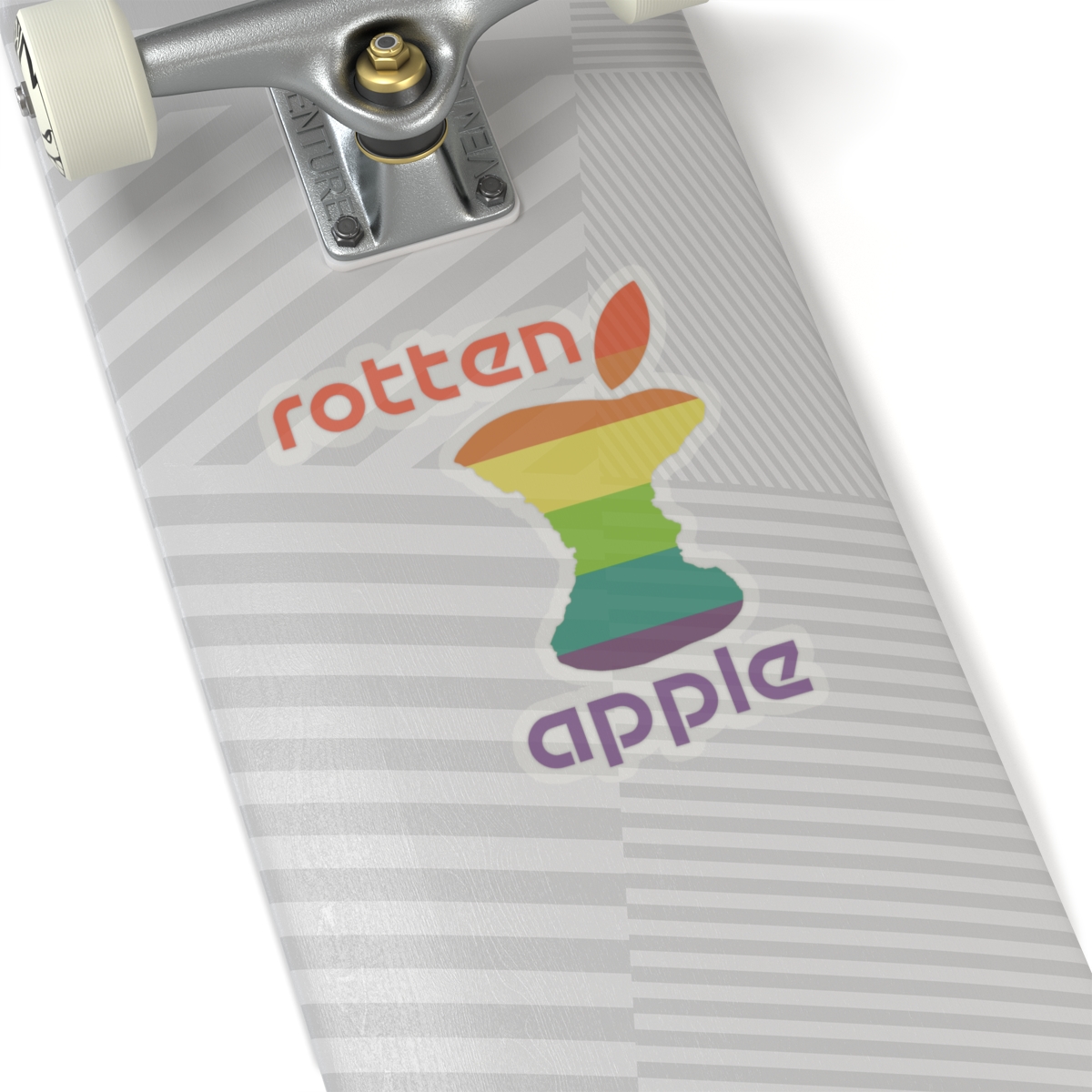 Rotten Apple Transparent Cut-Out Stickers - Image 1