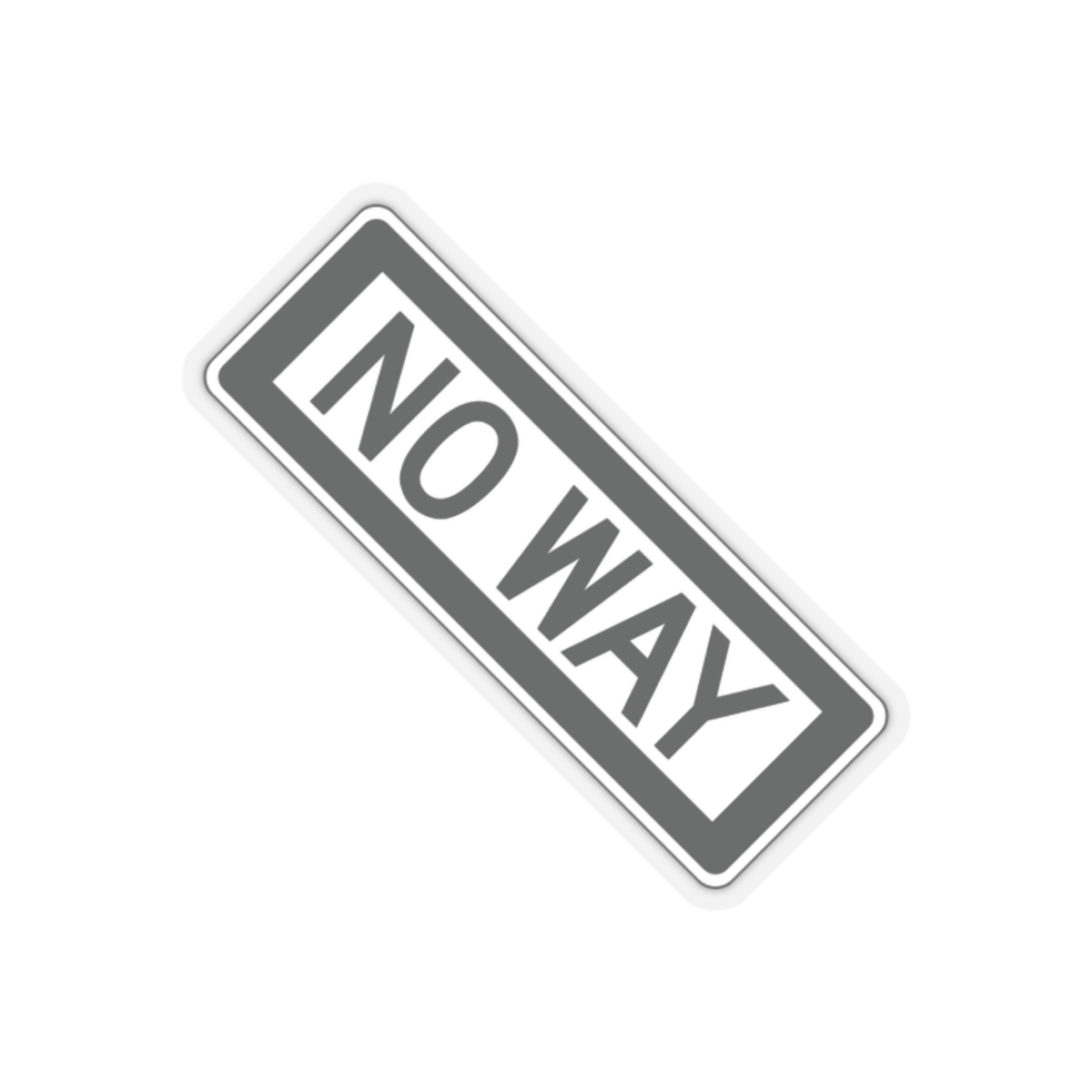 No Way Transparent Cut-Out Stickers - Image 4