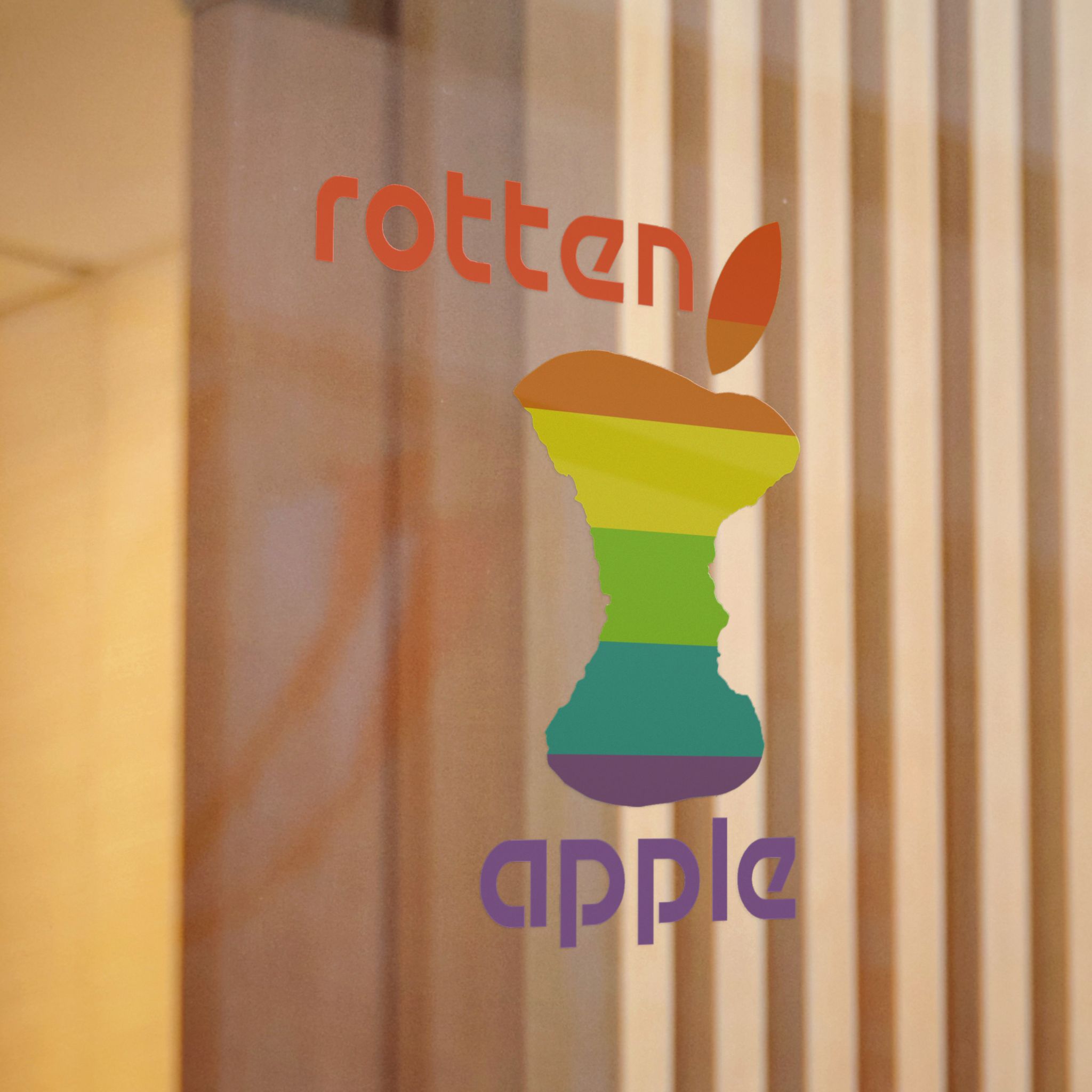 Rotten Apple Direct to Film Transparent Stickers - Image 4