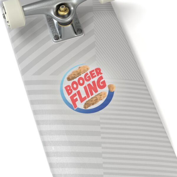 booger fling transparent cut-out stickers