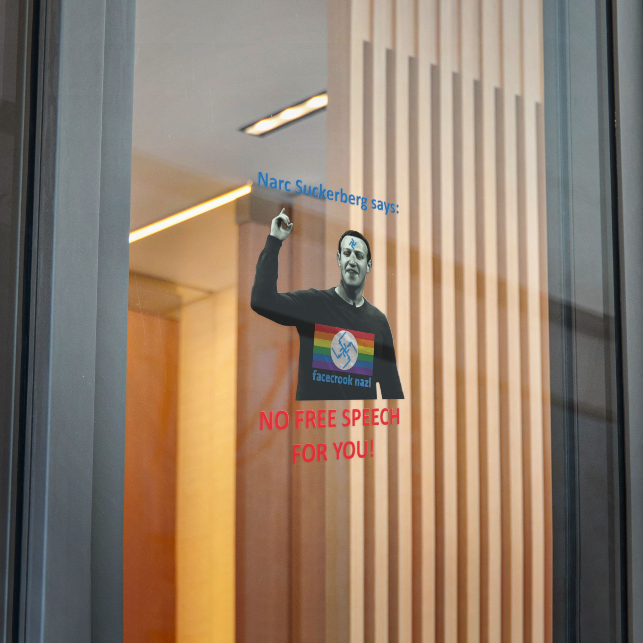 Narc Suckerberg Direct to Film Transparent Stickers - Image 8