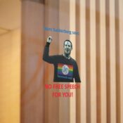 Narc Suckerberg Direct to Film Transparent Stickers - Thumbnail Image 3