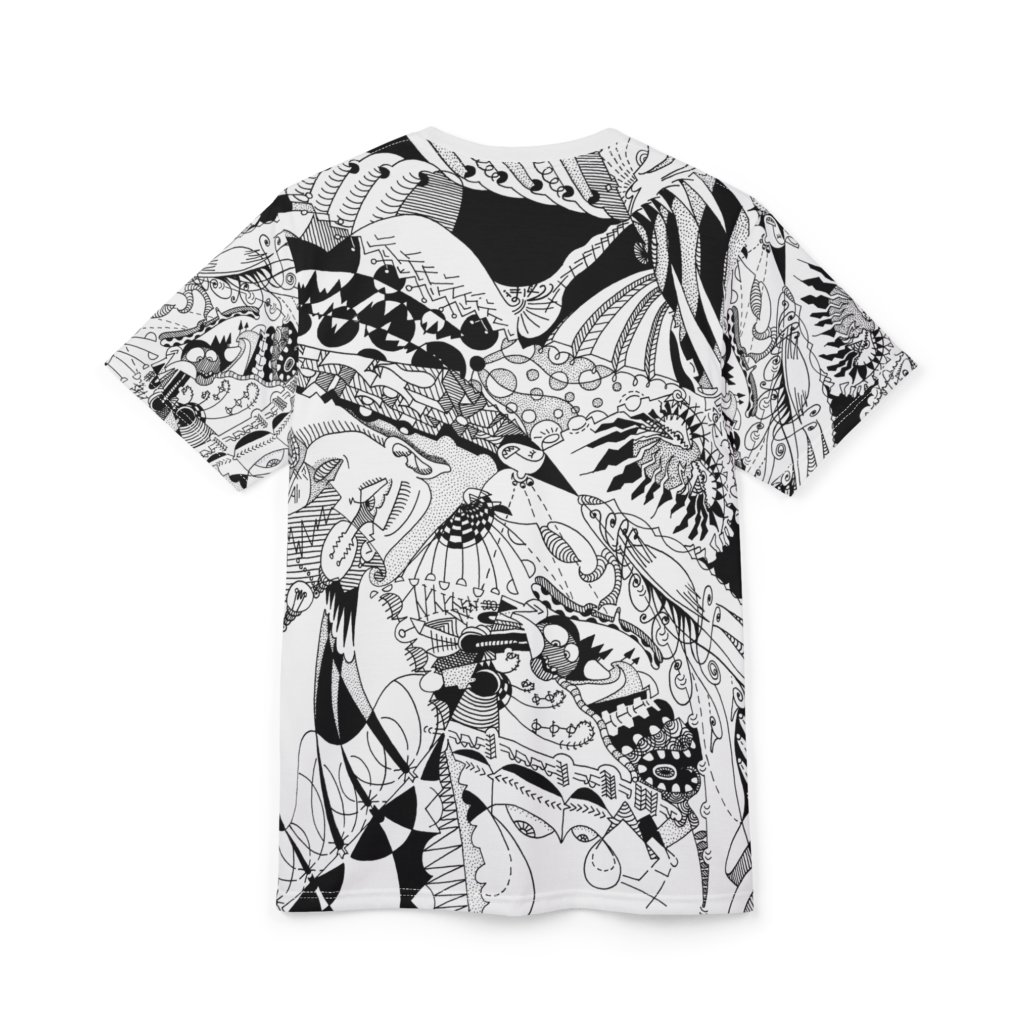 Crunching on Patterns to Infinity Men's All Over Printed T Shirt - Image 7