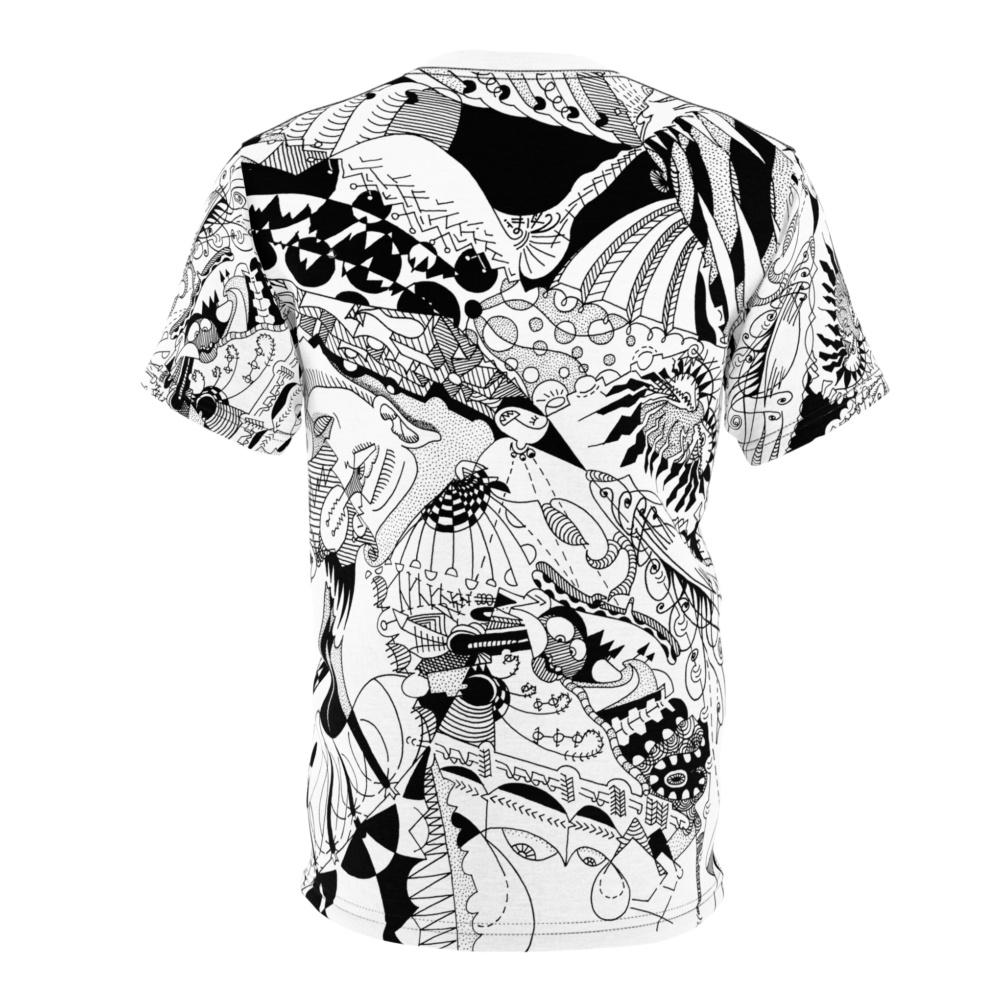 Crunching on Patterns to Infinity Men's All Over Printed T Shirt - Image 12