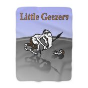 little geezers sherpa fleece blanket