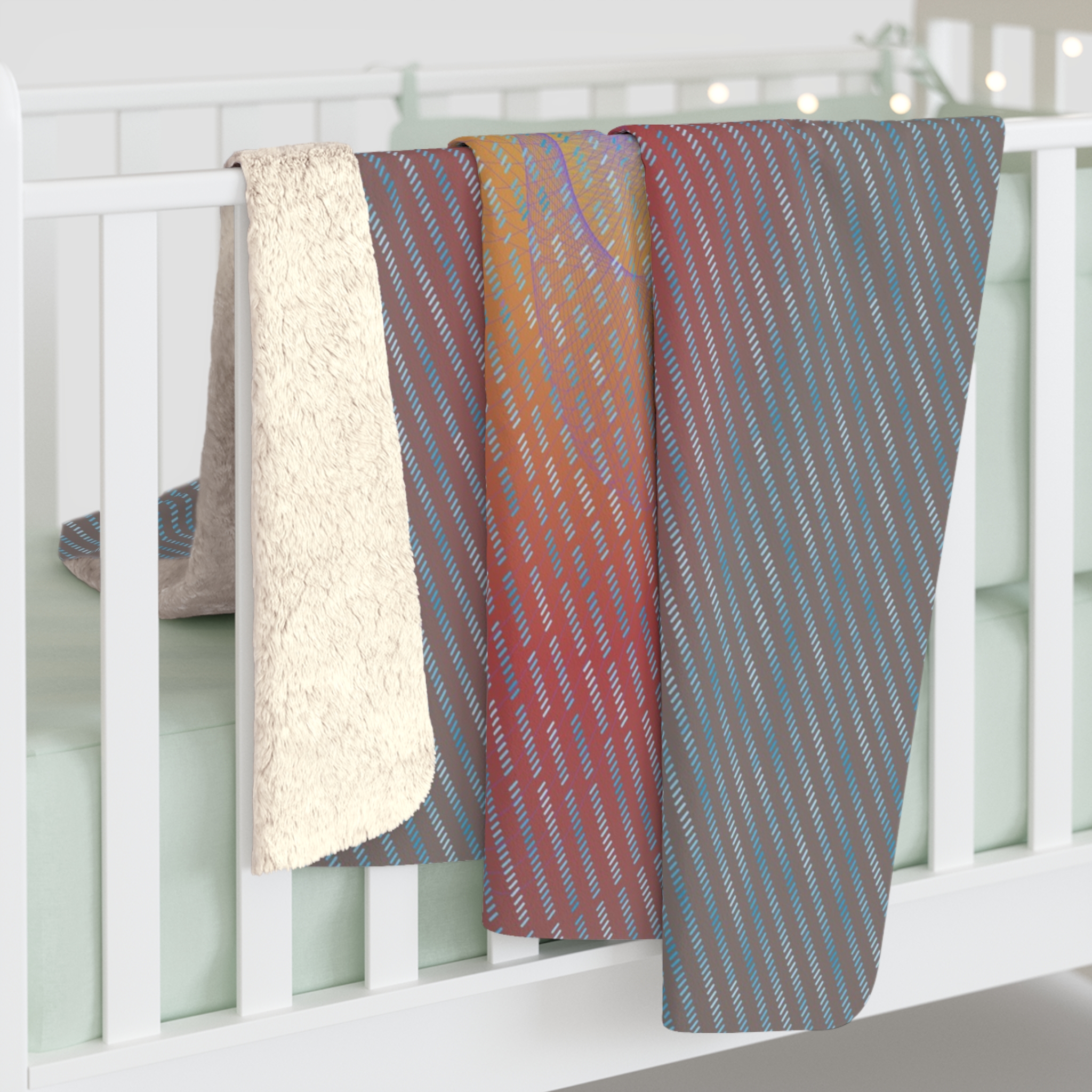 Moderna Sherpa Fleece Blanket - Image 4