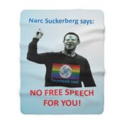 Narc Suckerberg Sherpa Fleece Blanket - Thumbnail Image 5