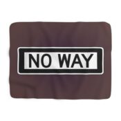 no way sherpa fleece blanket