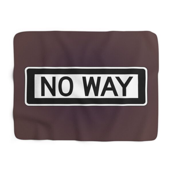no way sherpa fleece blanket