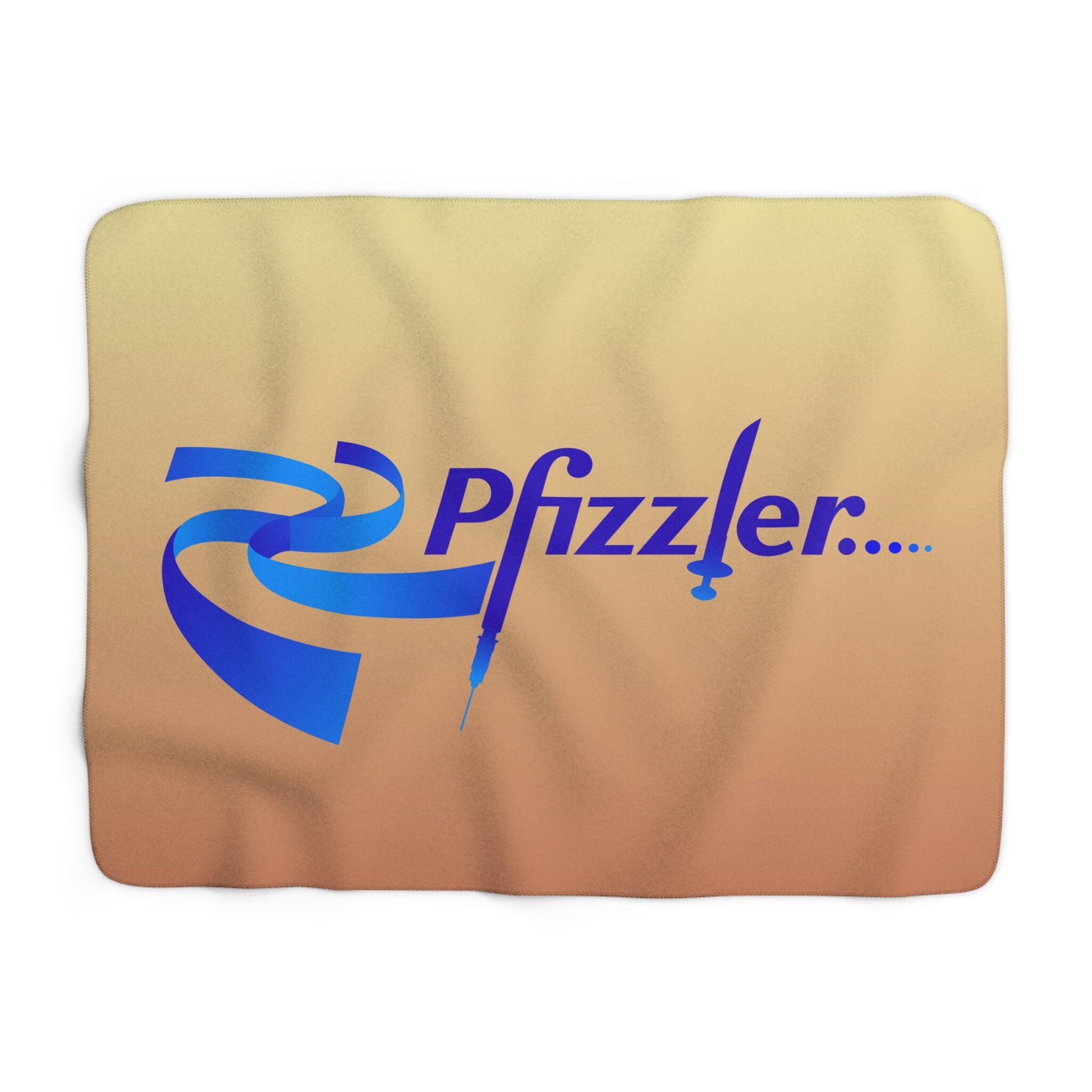 pfizzler sherpa fleece blanket