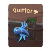 Quitter Sherpa Fleece Blanket - Thumbnail Image 5