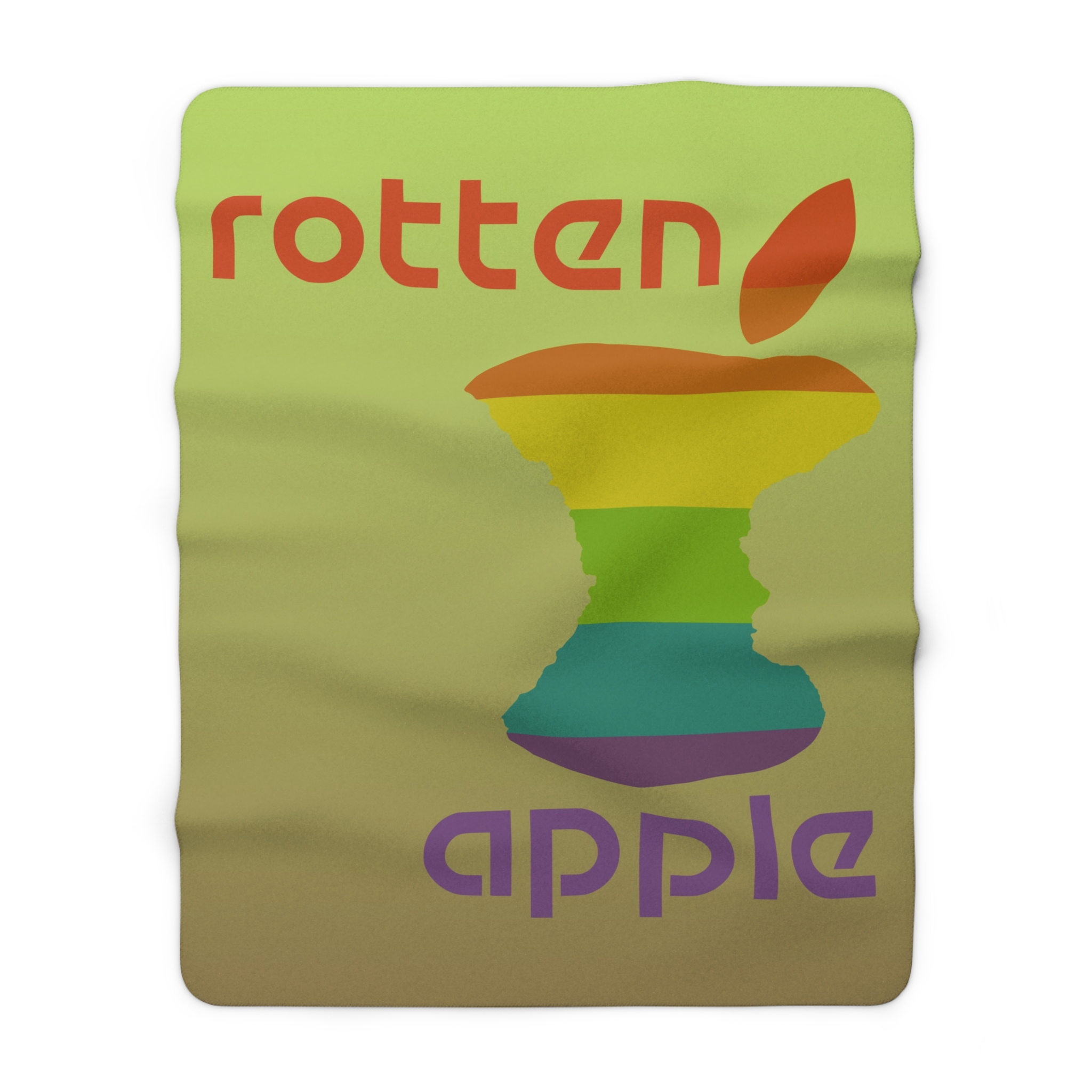 Rotten Apple Sherpa Fleece Blanket - Image 5