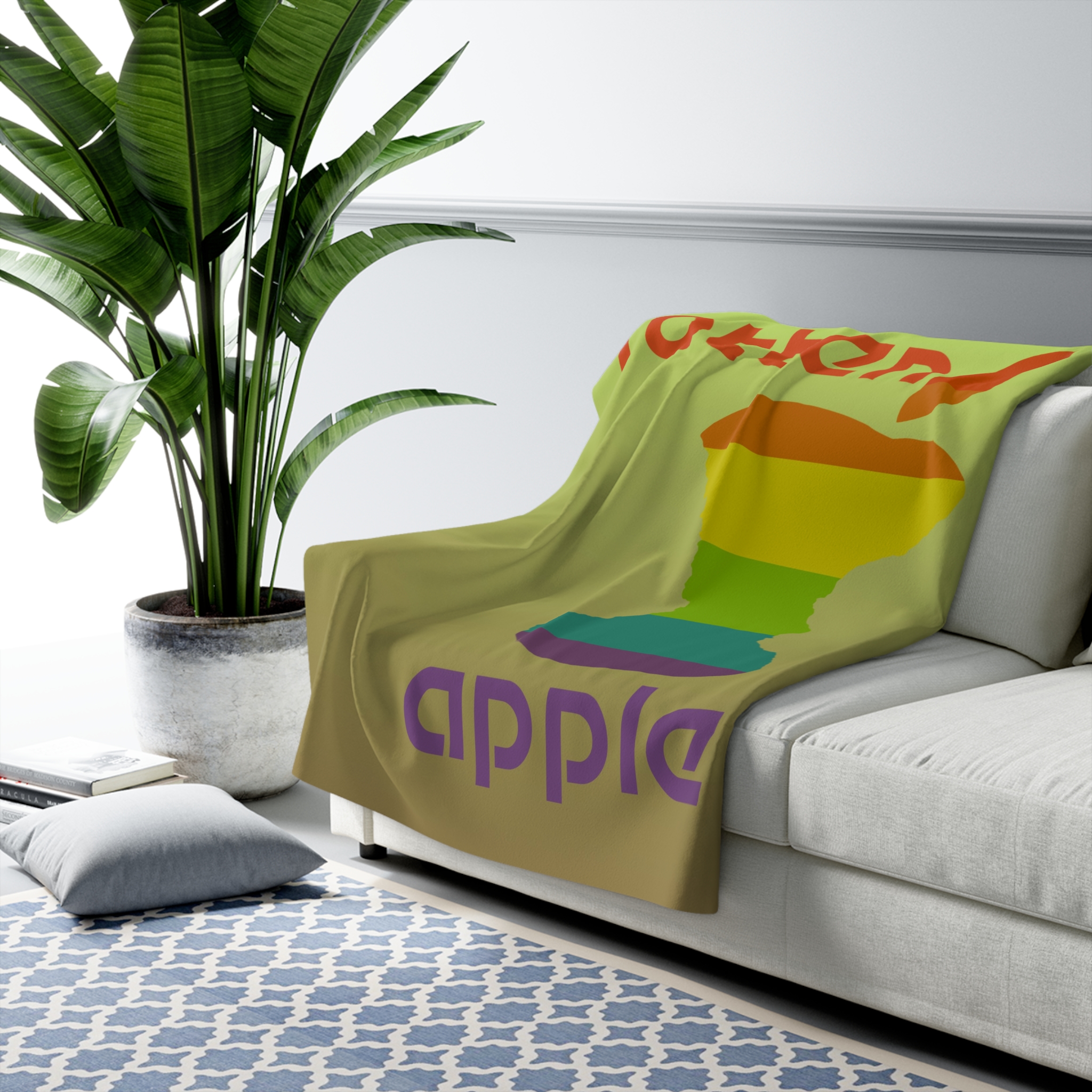 Rotten Apple Sherpa Fleece Blanket - Image 3
