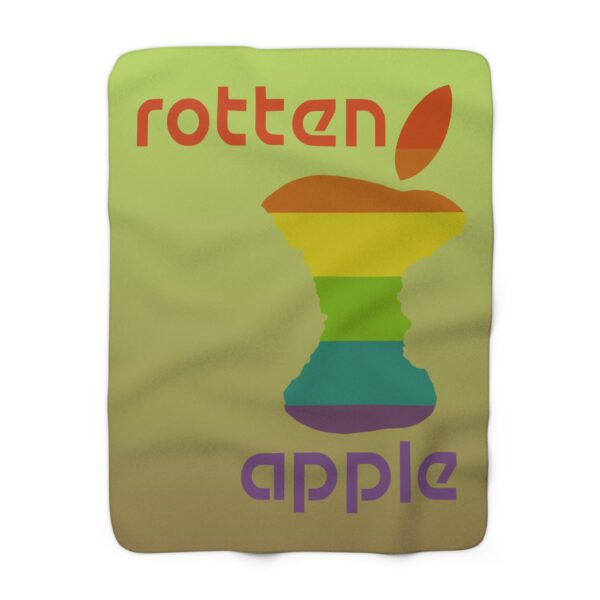 rotten apple sherpa fleece blanket