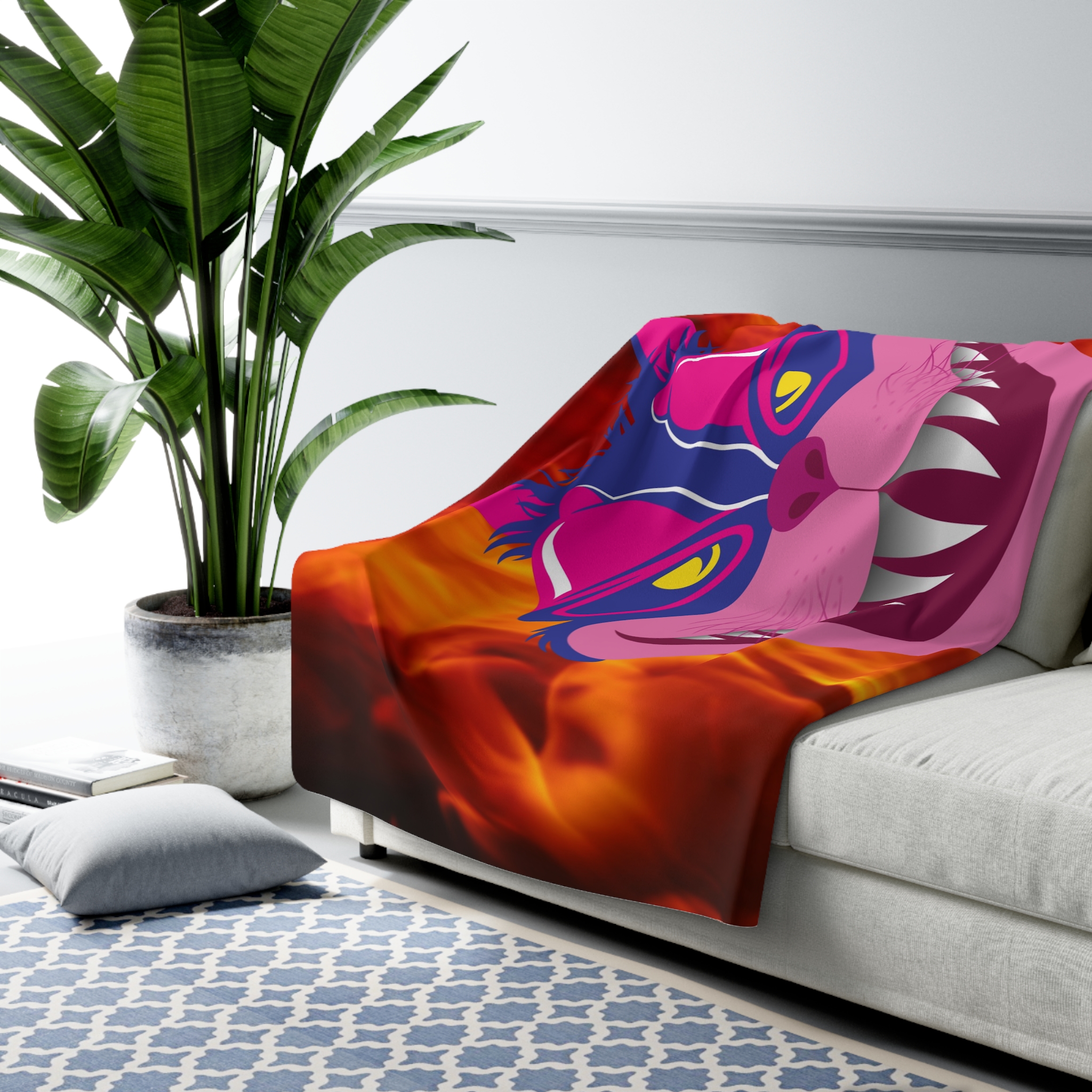 Taco Hell Sherpa Fleece Blanket - Image 7