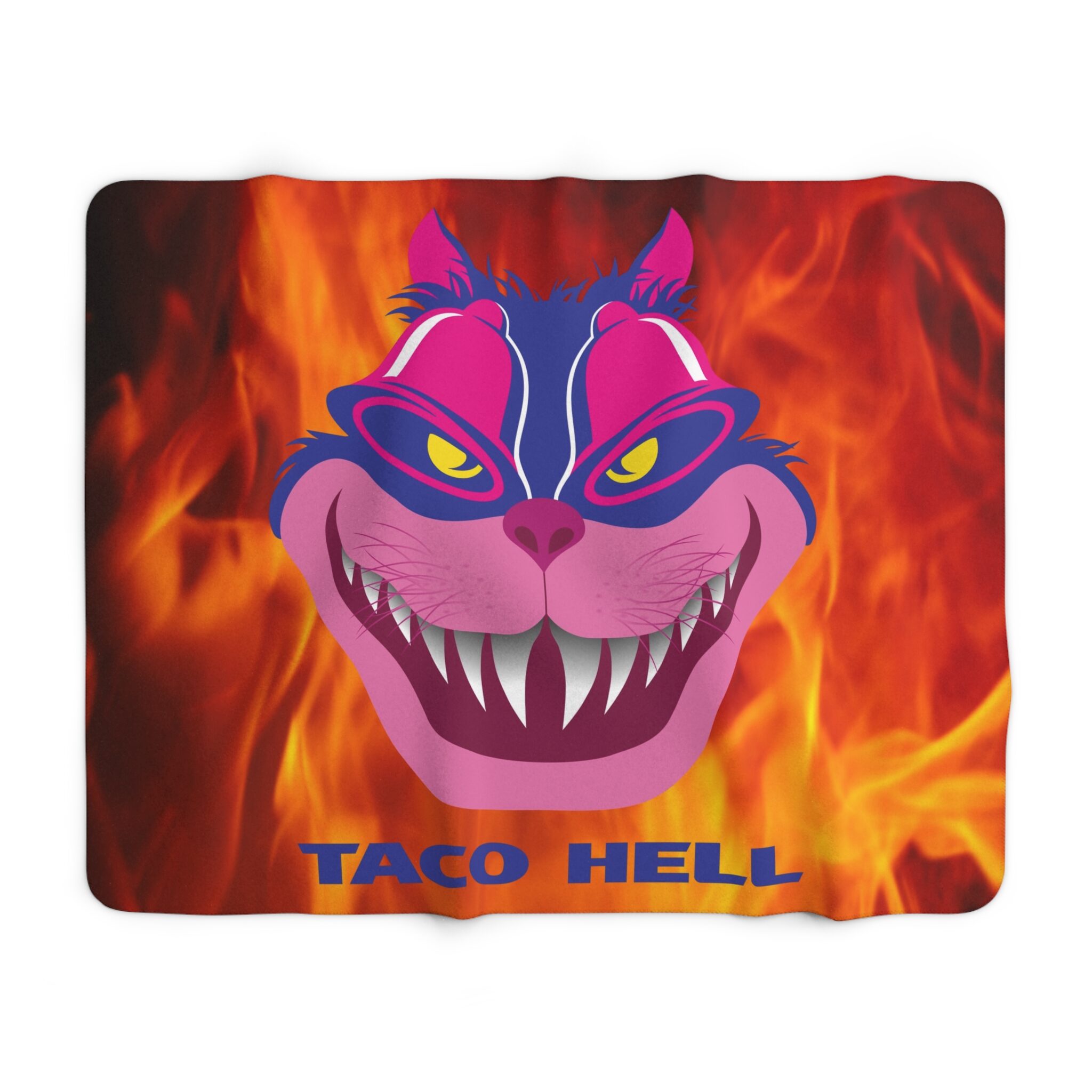 Taco Hell Sherpa Fleece Blanket - Image 5