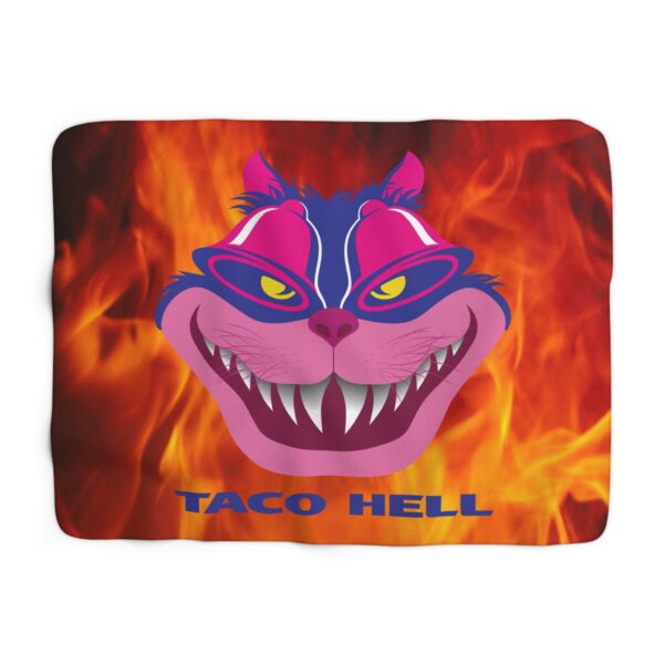 taco hell sherpa fleece blanket